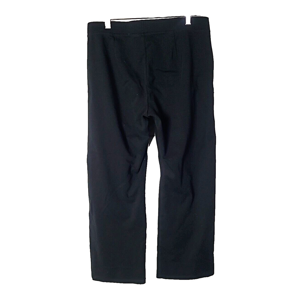 Eileen Fisher Black Studded Pocket Knit Pants Women Small Pull On Straight Leg - Picture 2 of 4